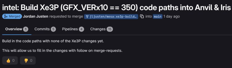 Intel начала добавлять раннюю поддержку графических блоков Xe3P в Mesa, которая используется как основной с... — prohitec